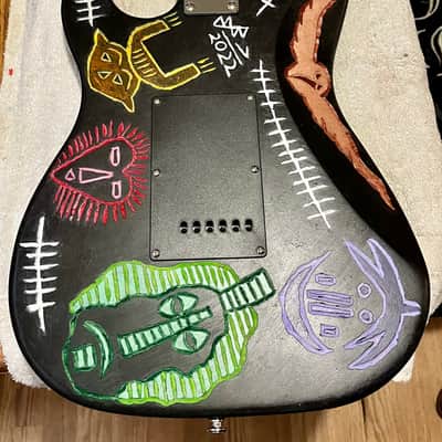 IYG Tribal Axe Custom Stratocaster-style Earth, living art, custom wired, mucho mojo tone machine! image 8