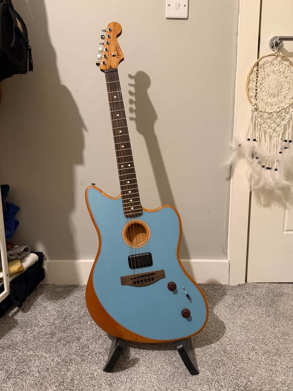 Fender Acoustasonic Player Jazzmaster 2024 - Ice Blue