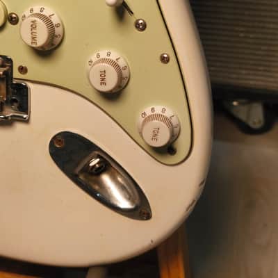 Fender Stratocaster 1964 Olympic White Refin Frankenstart image 5