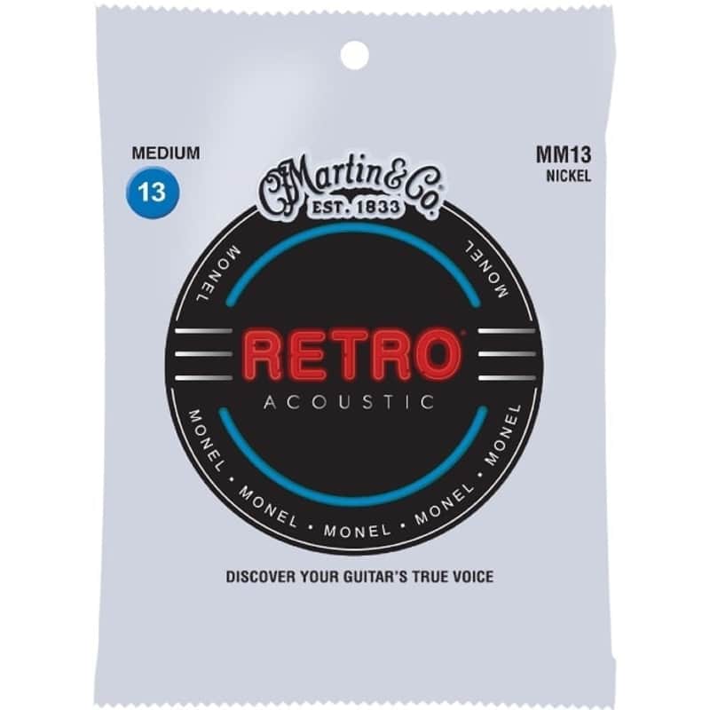 Martin MM13 Retro Medium Acoustic Guitar Strings. 13-56 image 1
