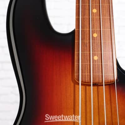Fender Jaco Pastorius Fretless Jazz Bass - 3-color Sunburst (JBassJP3SBd1) image 5