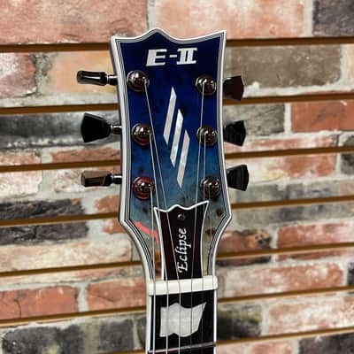 ESP EII Eclipse Burled Maple Blue Natural Fade image 4