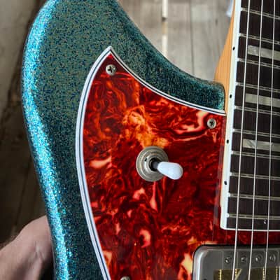 YouTube Vid in Description!! JD Simo’s Novo Serus J Merman Sparkle Modified original soft case electric guitar image 9