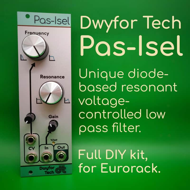 Dwyfor Tech Pas-Isel - Eurorack Lowpass Filter VCF - FULL DIY KIT image 1