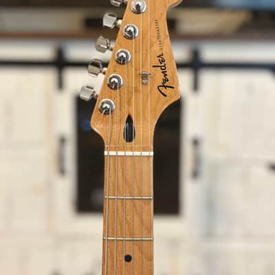 Anderton’s Exclusive Fender Player Plus Stratocaster HSS FSR with 12” Radius Roasted Maple Neck Shawbucker & Pure Vintage 65 US Pickups 2022 Charcoal Frost Metallic image 3