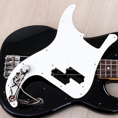 1982 Fender JV Precision Bass ‘62 Vintage Reissue PB62-75 Black w/ Case & Tags, Japan MIJ Fujigen image 21