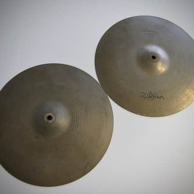 Zildjian Hi Hat Cymbals Beautiful Set of Two Circa-1970s-Gold image 6