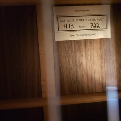 Santa Cruz H-13 | Richard Hoover | Serial No. 722 | Nitrocellulose | EIR & Vintage Tobacco-burst Sitka Spruce image 23