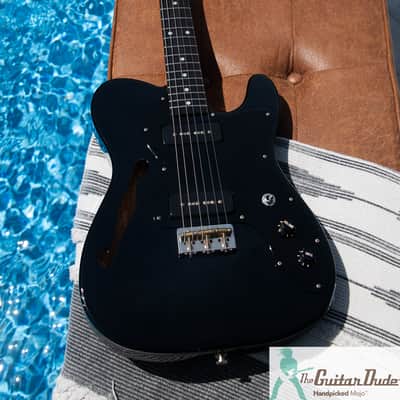 Fender Japan Parts Caster - Mojo Master - '72 Thinline Neck - w Premium Ash Body & Gibson P-90'sm - Pro Set Up w Perfect Frets/Action/Intonation! image 2