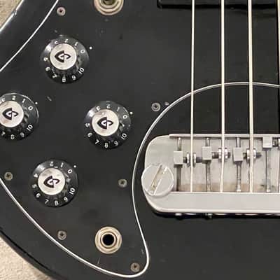 1979 Guild B-302 Left Hand Black 34” Scale Electric Bass Made In USA Rare Hard To Find Lefty - Video Demo image 20