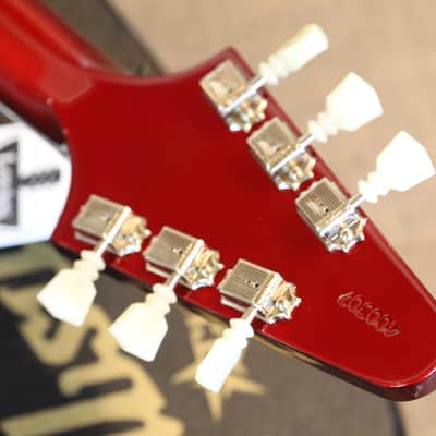 Minty! 2024 Gibson Custom Shop 1967 Reissue Flying V Electric Guitar Sparkling Burgundy + COA OHSC image 21