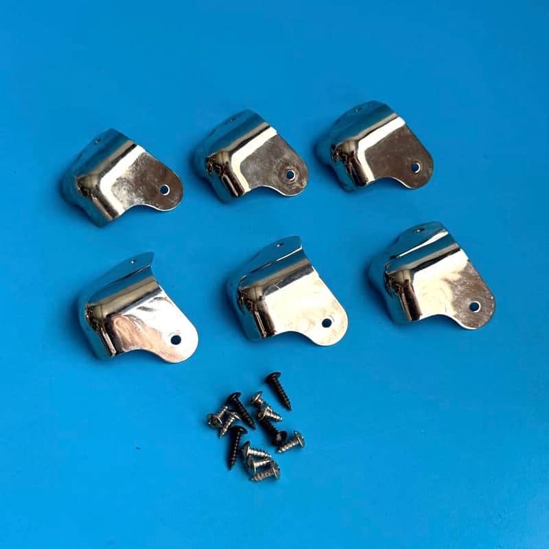 Fender Rumble 15 (PR2490) Bass Amp Part: Chrome Cabinet Corner w/Screws [6PCS] image 1
