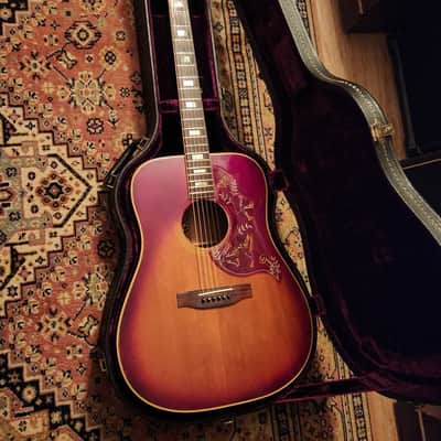 1976 Gibson Hummingbird Cherry Sunburst w/ OHSC | LR Baggs Dual Source, Medium Aged Naturally image 24