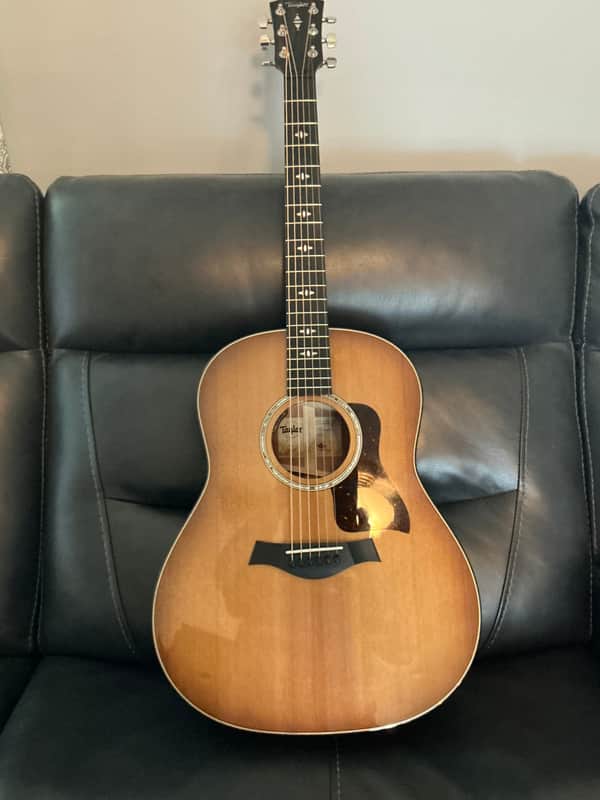 Taylor 517e Grand Pacific 2024 - Torrefied spruce top, Urban bark sides and back with shaded edge burst image 1