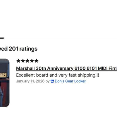 Marshall 30th Anniversary 6100 6101 MIDI Firmware Update Board image 9