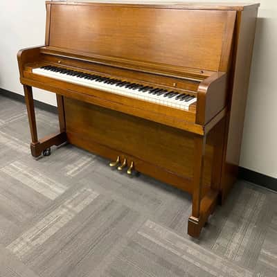 Everett Upright Piano | Satin Walnut | SN: 206979 image 1