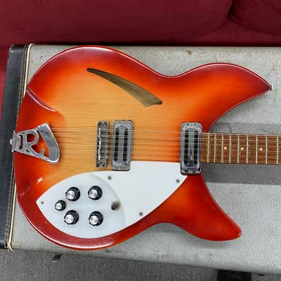 Rickenbacker 330/12 Electric 12-String Guitar 1967 - Fireglo with Original Case image 3
