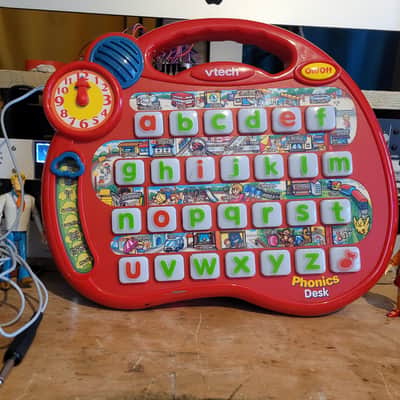 Vtech Speak and Spell Chiptune Drum Machine Toy Synth Circuit Bent Mod with Output image 2