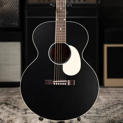 Gibson Century Collection J-185 12-Fret Acoustic Guitar - Ebony with Hardshell Case image 3