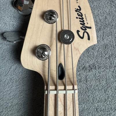 Squier Precision Bass by Fender – Surf Green – Maple Neck – Excellent Condition w/ Gig Bag image 4