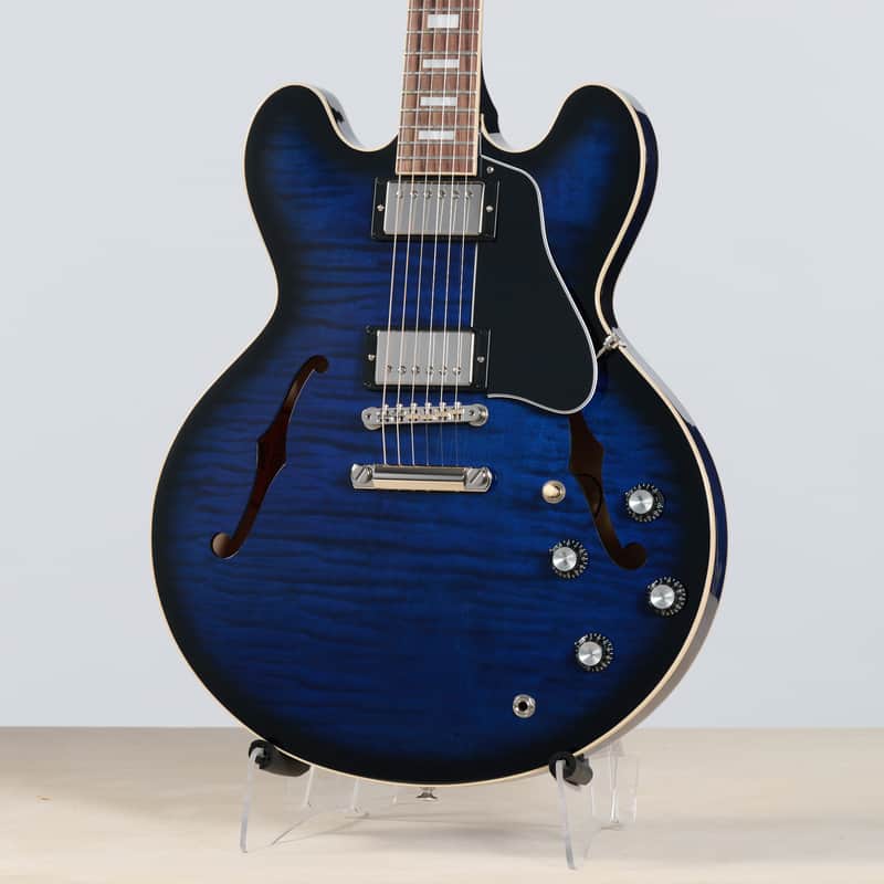 Gibson ES-335 Figured, Deep Ocean Burst | Demo image 1