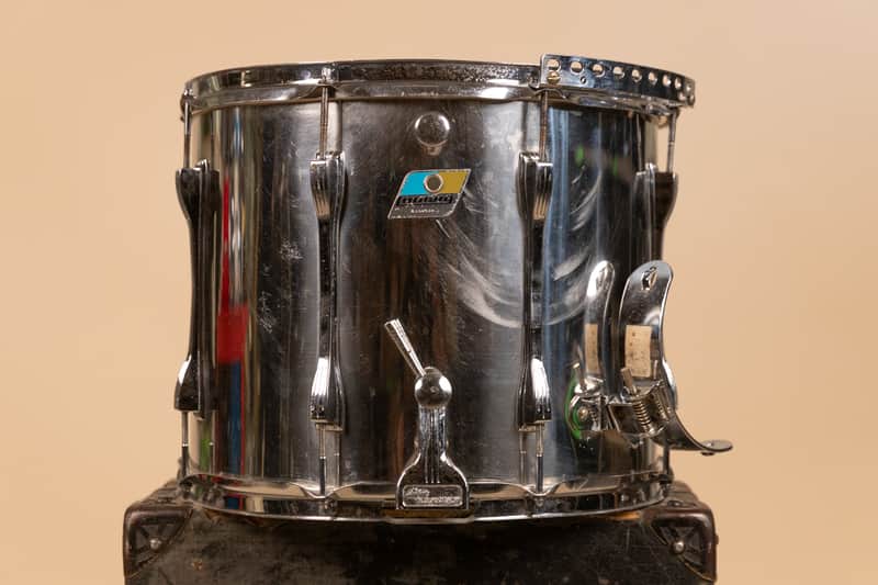 1970s Ludwig 12x15 Challenger II Metal Parade Snare Drum image 1