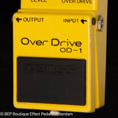 Boss OD-1 Overdrive 1980 Japan s/n 9900 Silver Screw Long Dash with JRC4558D op amp image 5