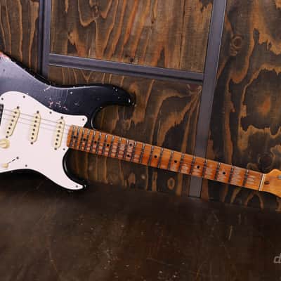 Fender Custom Shop Limited Edition Mischief Maker - Heavy Relic - Aged Black Over Pink Paisley image 15