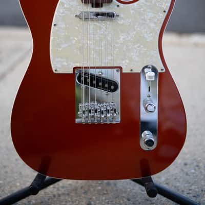 Twelve-a-caster! 2016 Fender American Elite Telecaster, Musikraft 12-string Neck Autumn Blaze Metallic image 3