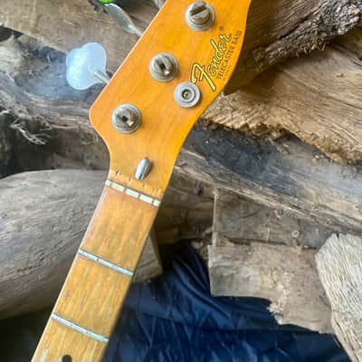 Vintage Fender Loaded Telecaster Bass Neck 1972 - Tuners & Tree image 6