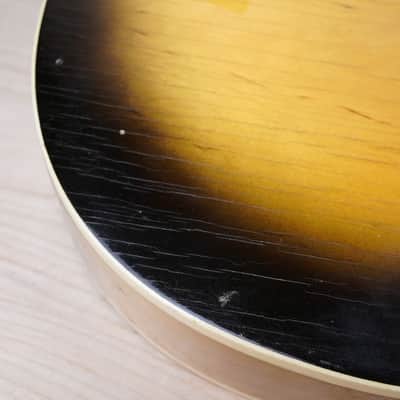 Airline 7206 Sunburst 1963 Harmony H-45 Stratotone Vintage Made in USA w/ Bag image 6