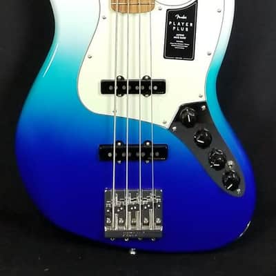 Immagine Fender Player Plus Active Jazz Bass, Belair Blue, With Gig Bag - 7