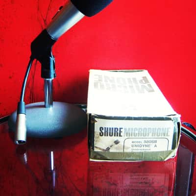 Vintage 1960's Shure 580SB dynamic cardioid microphone w accessories Low Z 515 545 SM57