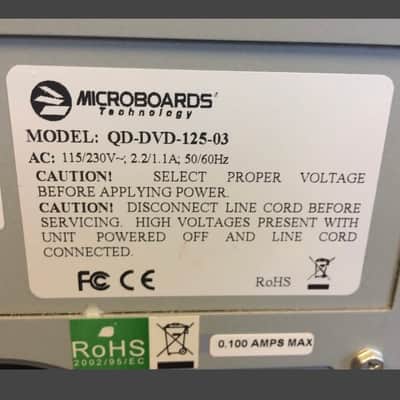 Microboards QD-DVD-125 24x/48x Standalone 1:5 DVD/CD Duplicator image 3