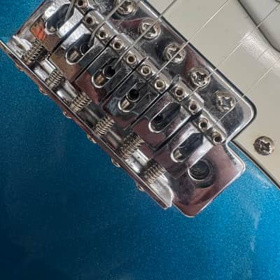 Assassin Stratocaster style electric guitar. - Blue Sparkle. image 9