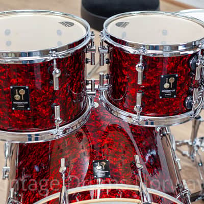 Sonor Momentum Maple Red Pearl 5pc Shell Pack – Made in Germany – New image 8