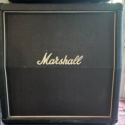 Marshall 1965A Lead 140-Watt 4x10" Angled Guitar Speaker Cabinet 1984 - 1991 - Black image 1