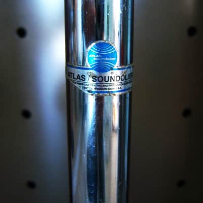 Vintage 1980's Atlas Sound MS20 / MS4 microphone floor stand MS25 MS12C RCA Shure image 6