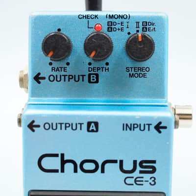 Boss CE-3 Chorus 1988 Made in Japan Green Label Vintage Guitar Effect Pedal 876805 image 3