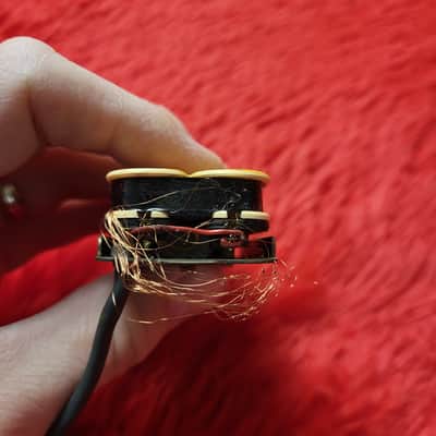 1970's - 1980's Unknown Brand Possibly Gotoh (Goto) PAF Clone - Not Functioning - Nickel Cover With Double Cream Bobbins - Double Hex Screw Poles - Ceramic Magnet - Humbucker - Made in Japan MIJ image 7