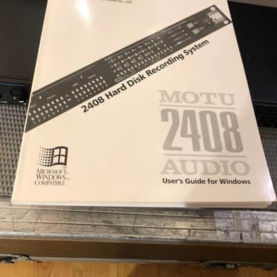 MOTU 2408 Hard Disk Recording System/optical cables(Windows/Mac manual) image 3
