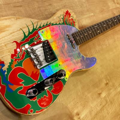 Fender Jimmy Page Telecaster Electric Guitar Natural w/ Artwork image 7