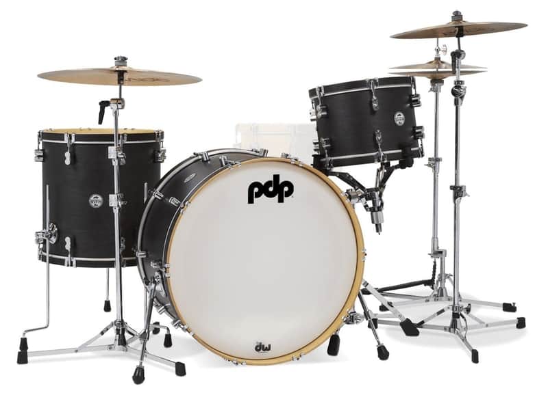 PACIFIC DRUMS & PERC - Concept Maple Classic 3-piece Shell Pack with 24 Bass- Ebony Stain image 1