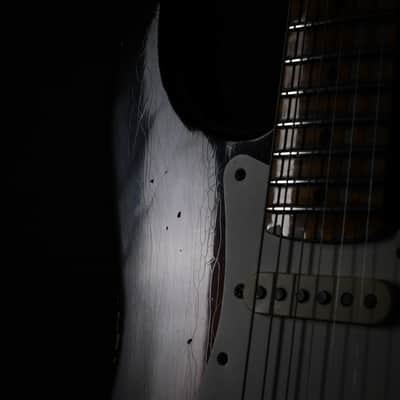 Fender Custom Shop Limited Edition Red Hot Hard Tail Stratocaster Heavy Relic- Faded Aged Chocolate 3 Tone Sunburst 2024 (CZ581284) image 14