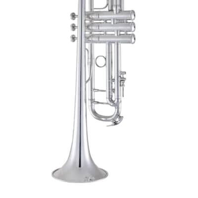 Bach 180S37R Professional Stradivarius Bb Trumpet - Reverse Leadpipe - Silver Plated image 2