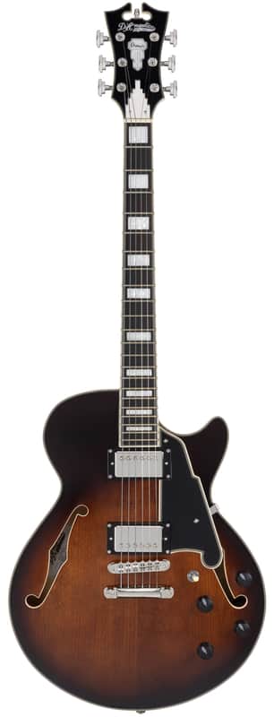 D'Angelico DAPSSBRBNS Premier SS- Brown Burst image 1