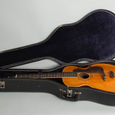 Gibson  L-1 Arch Top Acoustic Guitar (1917), ser. #38456, black chipboard case. image 10