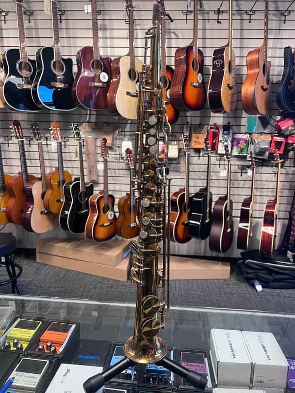 Vintage King HN White Co. Straight Soprano (B flat) Saxophone 1920s image 1
