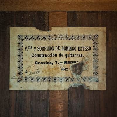 Viuda y Sobrinos de Domingo Esteso 1940's - Hermanos Conde "Negra" - fine Spanish guitar - Ex. Nikos Tsiachris + video! image 18