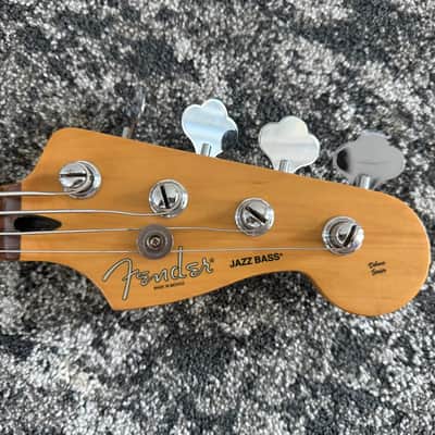 Fender Deluxe Series Jazz Bass 1998 MIM Black Rosewood FB 4-String Bass Guitar image 7